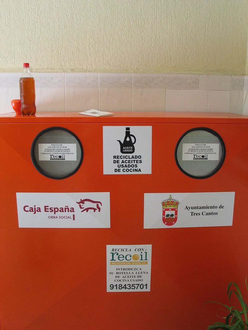 Convenio para el reciclaje aceite doméstico en Tres Cantos