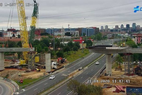 Cortes nocturnos obras puente M-40 sobre M-607
