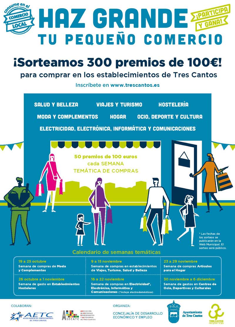 Haz grande tu pequeño comercio en Tres Cantos