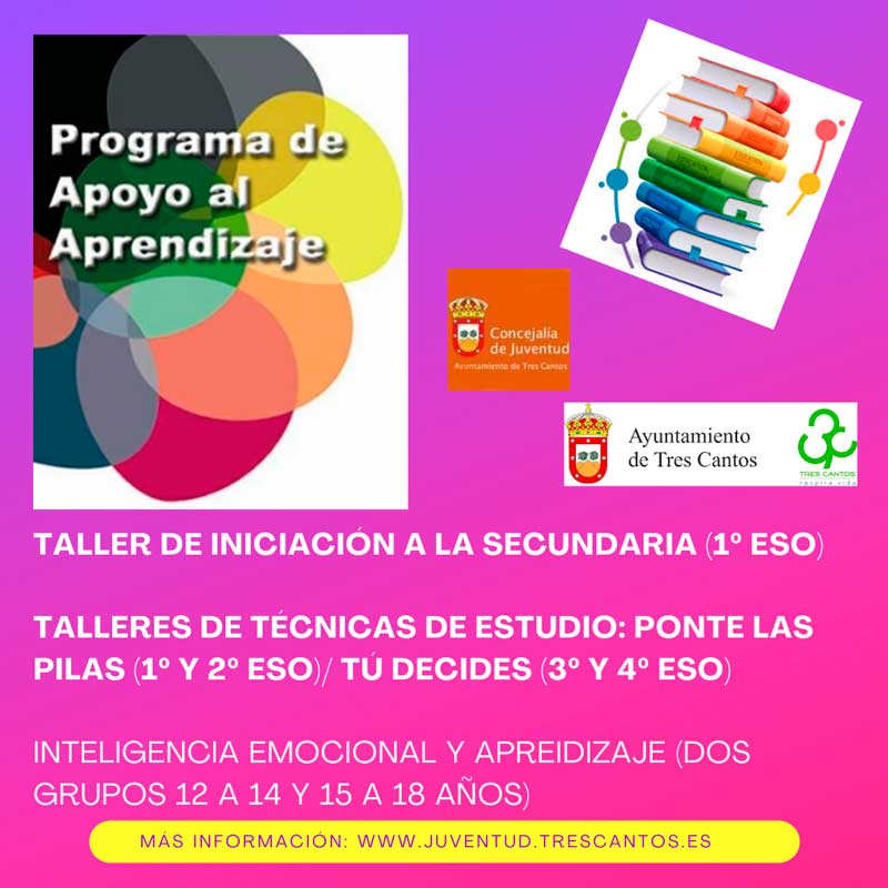 Programa apoyo al estudio jóvenes de Tres Cantos