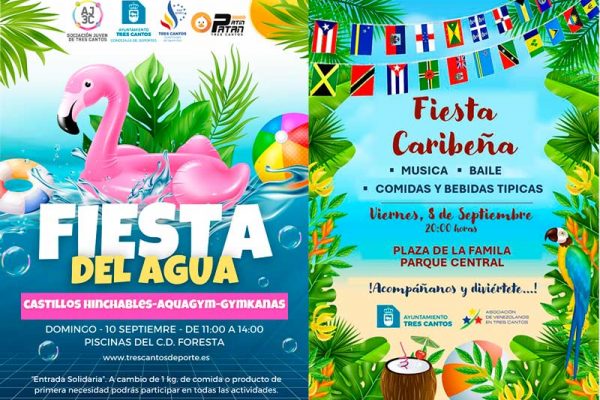 Fiesta Caribeña y Fiesta del Agua fin de semana en Tres Cantos