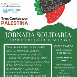 Jornada Solidaria Tres Cantos Por Palestina