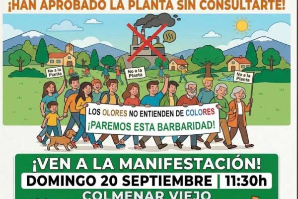 Colmenar Viejo y Tres Cantos vuelven a la calle contra la macroplanta de biogás